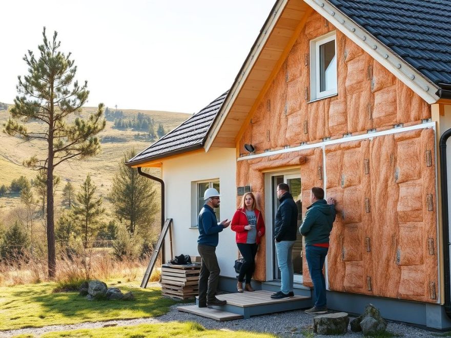 etterisolering av hus utvendig