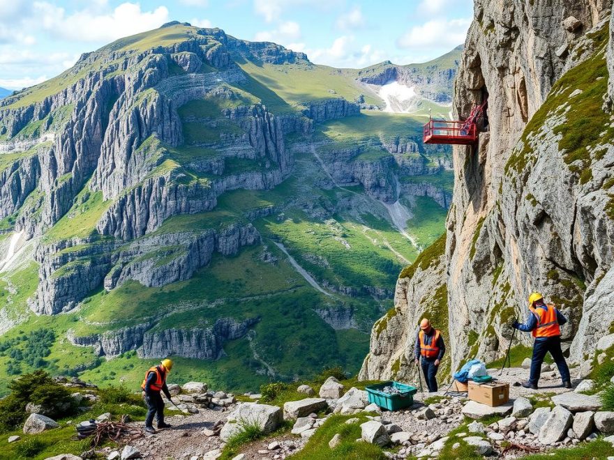 fjell- og bergverksarbeider