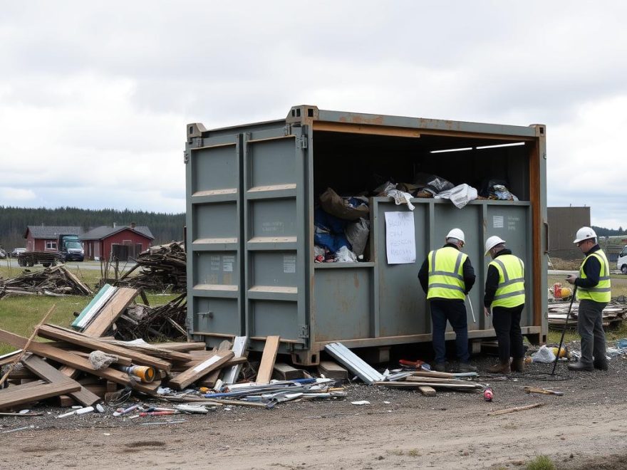 fjerning av byggeavfall