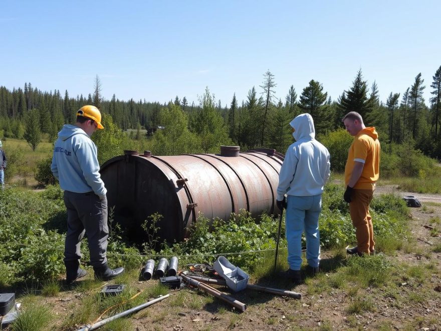 fjerning av ståltank