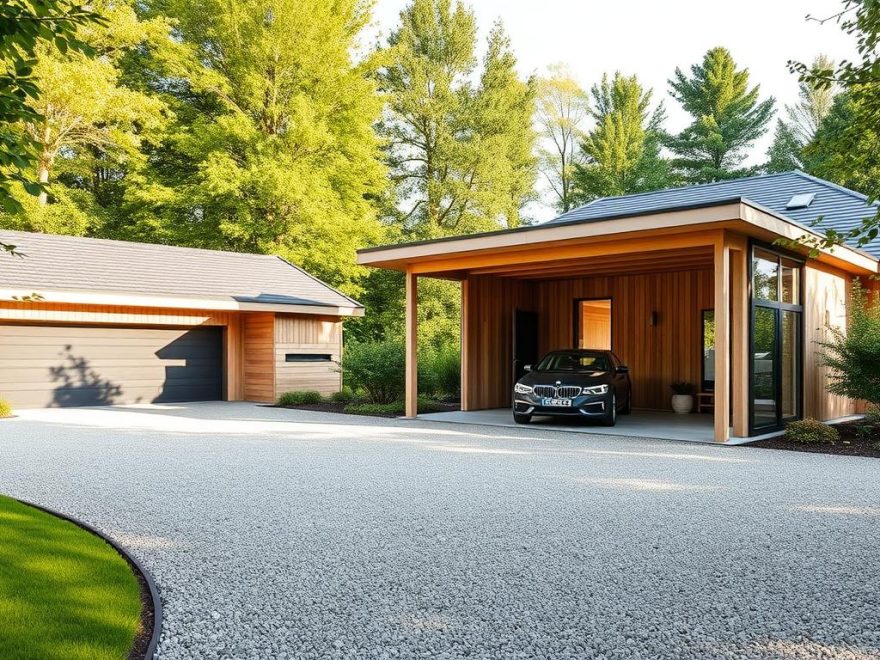 garasje med carport