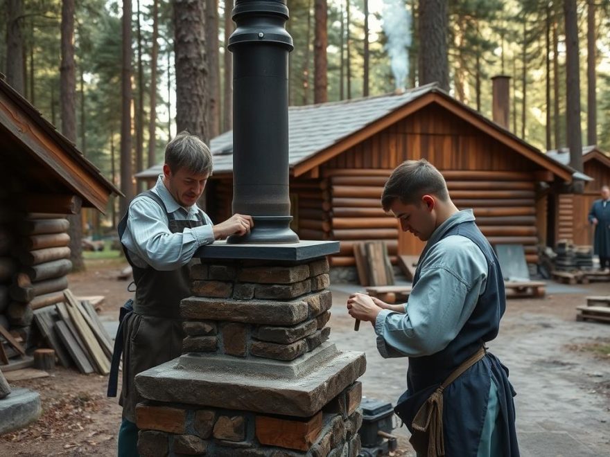 håndverkere for pipe og skorstein