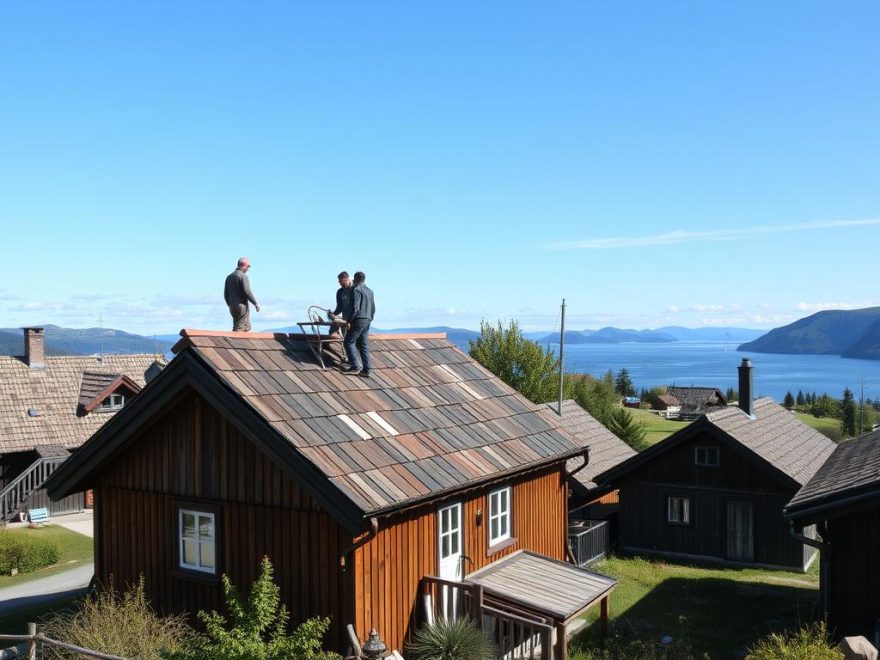 legge nytt tak på gammelt tak