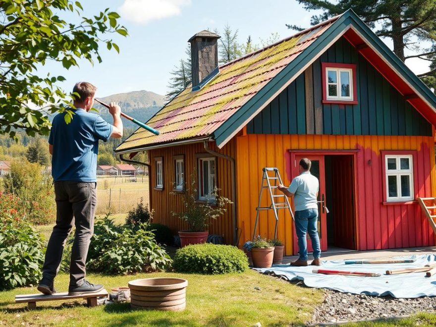 maling av hus utvendig