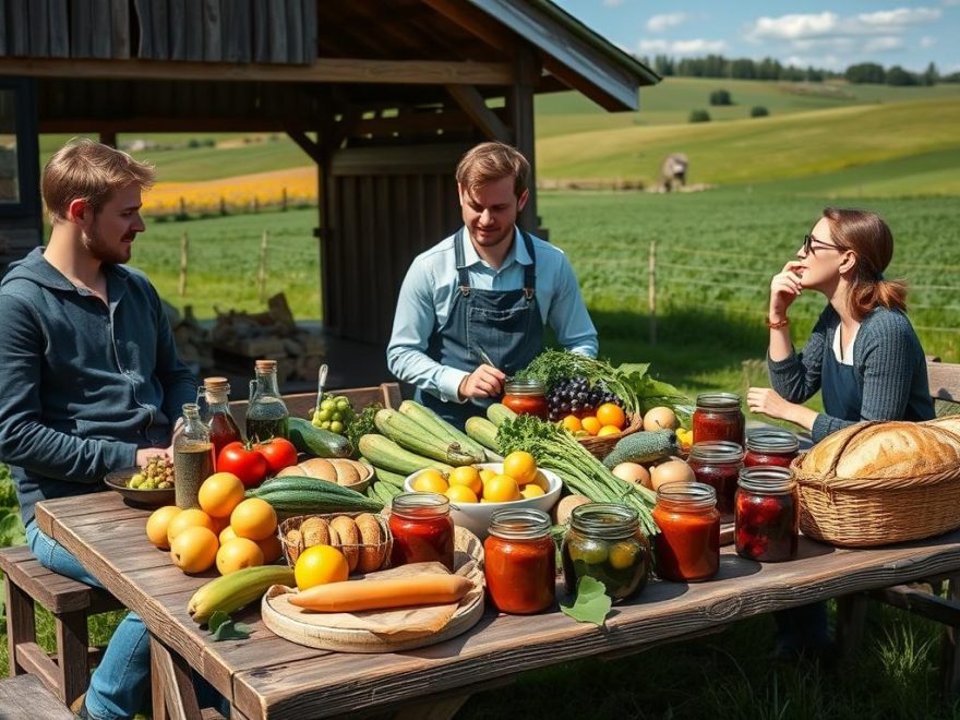 matlevering fra lokale gårder