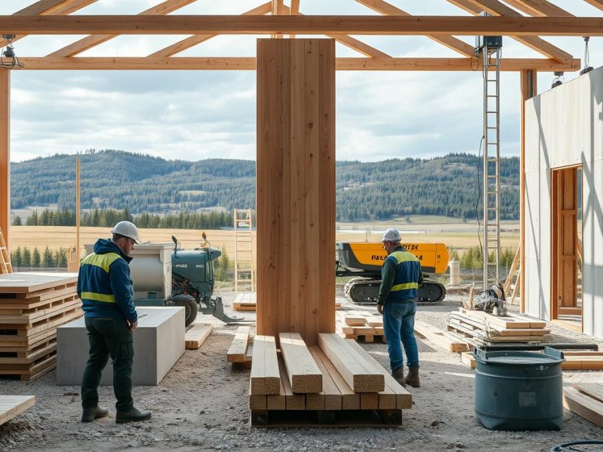 montering av hulldekke-elementer