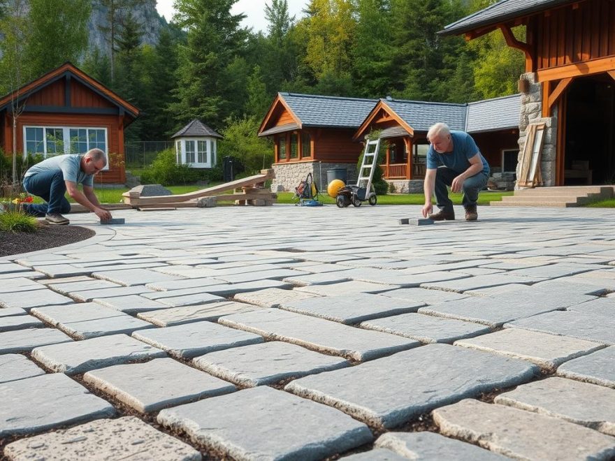 naturstein belegning