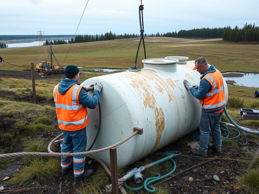 oljetank fjerning