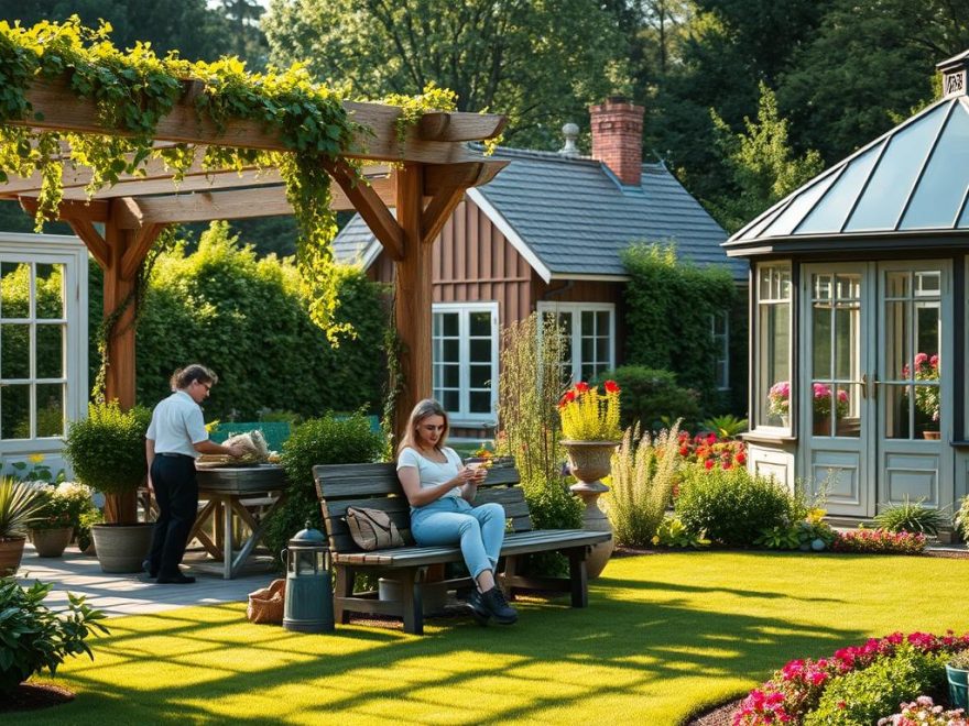 pergola, hagestue eller drivhus