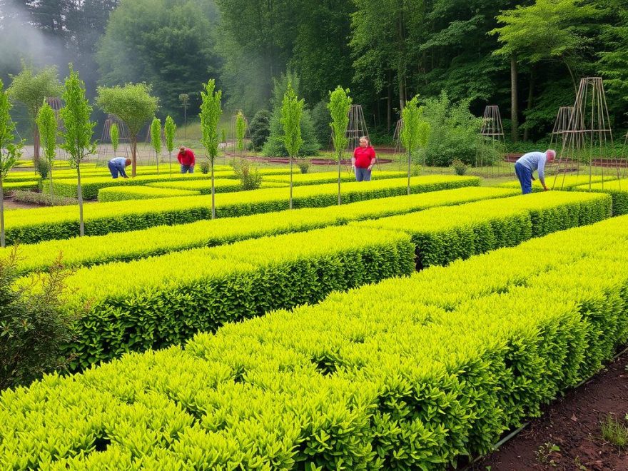 planting av hekker og trær